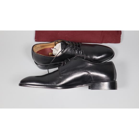 Bruno Magli Salerno Derby Dress Shoes Men\'s Black Leather Italy 9.5 Lace Up main image 6
